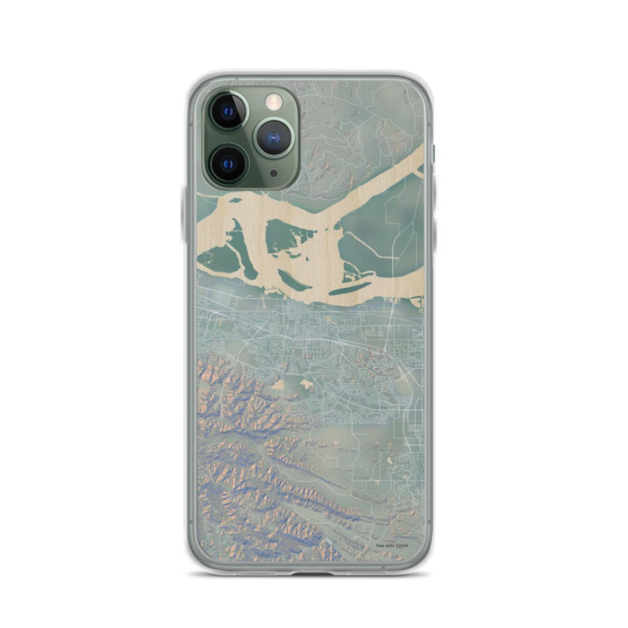 Custom iPhone 11 Pro Antioch California Map Phone Case in Afternoon