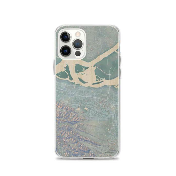 Custom iPhone 12 Pro Antioch California Map Phone Case in Afternoon