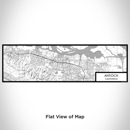 Flat View of Map Custom Antioch California Map Enamel Mug in Classic