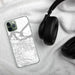 Custom Antioch California Map Phone Case in Classic on Table with Black Headphones