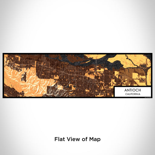 Flat View of Map Custom Antioch California Map Enamel Mug in Ember