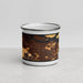 Front View Custom Antioch California Map Enamel Mug in Ember