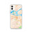 Custom iPhone 11 Antioch California Map Phone Case in Watercolor