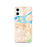 Custom iPhone 12 Antioch California Map Phone Case in Watercolor