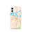 Custom iPhone 12 mini Antioch California Map Phone Case in Watercolor