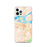 Custom iPhone 12 Pro Antioch California Map Phone Case in Watercolor