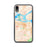 Custom iPhone XR Antioch California Map Phone Case in Watercolor