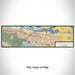 Flat View of Map Custom Antioch California Map Enamel Mug in Woodblock