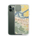 Custom Antioch California Map Phone Case in Woodblock