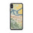 Custom iPhone XS Max Antioch California Map Phone Case in Woodblock