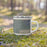Right View Custom Apache Junction Arizona Map Enamel Mug in Afternoon on Grass With Trees in Background