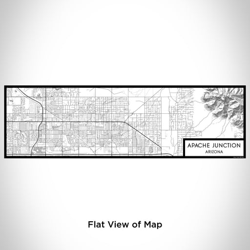 Flat View of Map Custom Apache Junction Arizona Map Enamel Mug in Classic