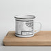 Right View Custom Apache Junction Arizona Map Enamel Mug in Classic