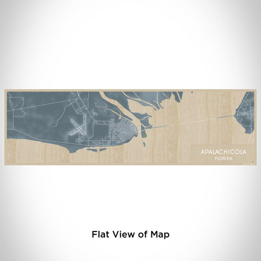 Flat View of Map Custom Apalachicola Florida Map Enamel Mug in Afternoon