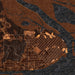 Apalachicola Florida Map Print in Ember Style Zoomed In Close Up Showing Details