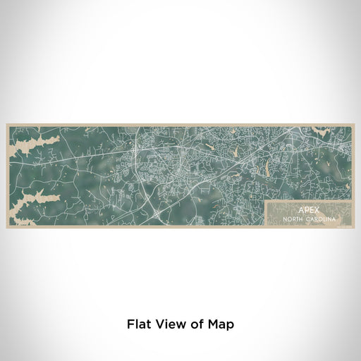 Flat View of Map Custom Apex North Carolina Map Enamel Mug in Afternoon