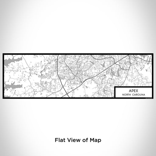 Flat View of Map Custom Apex North Carolina Map Enamel Mug in Classic