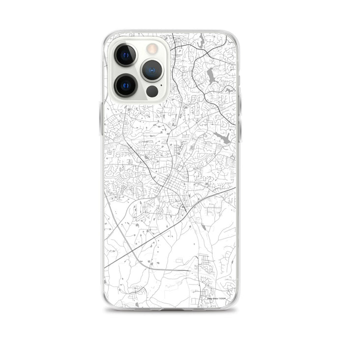 Custom Apex North Carolina Map iPhone 12 Pro Max Phone Case in Classic