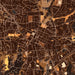 Apex North Carolina Map Print in Ember Style Zoomed In Close Up Showing Details
