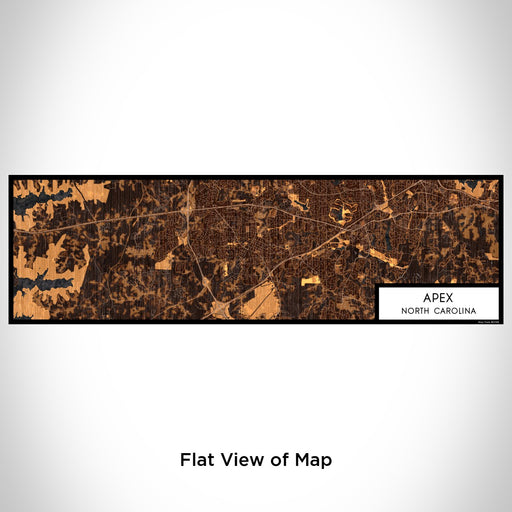 Flat View of Map Custom Apex North Carolina Map Enamel Mug in Ember