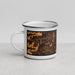 Left View Custom Apex North Carolina Map Enamel Mug in Ember