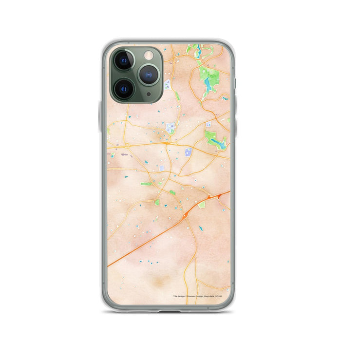 Custom Apex North Carolina Map Phone Case in Watercolor