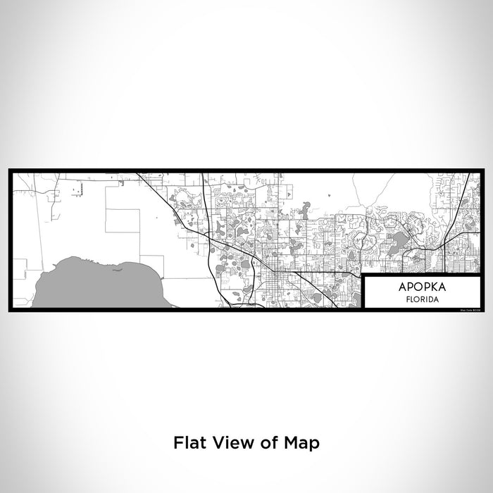 Flat View of Map Custom Apopka Florida Map Enamel Mug in Classic