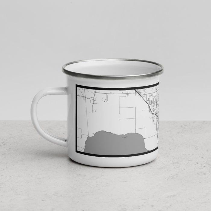 Left View Custom Apopka Florida Map Enamel Mug in Classic