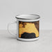 Left View Custom Apopka Florida Map Enamel Mug in Ember