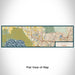Flat View of Map Custom Apopka Florida Map Enamel Mug in Woodblock