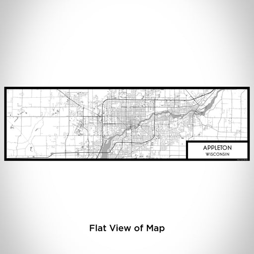 Flat View of Map Custom Appleton Wisconsin Map Enamel Mug in Classic
