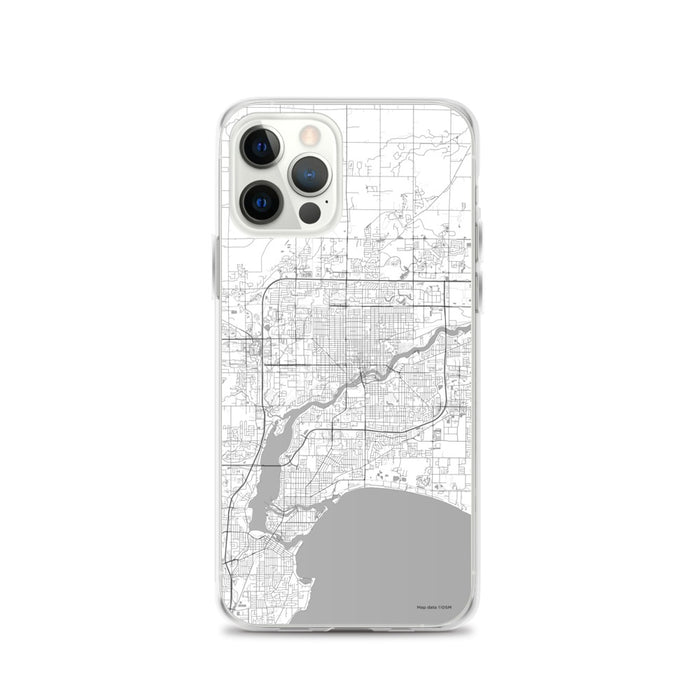 Custom Appleton Wisconsin Map iPhone 12 Pro Phone Case in Classic