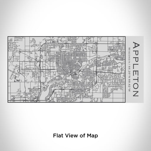 Rendered View of Appleton Wisconsin Map Engraving on 17oz Stainless Steel Insulated Cola Bottle