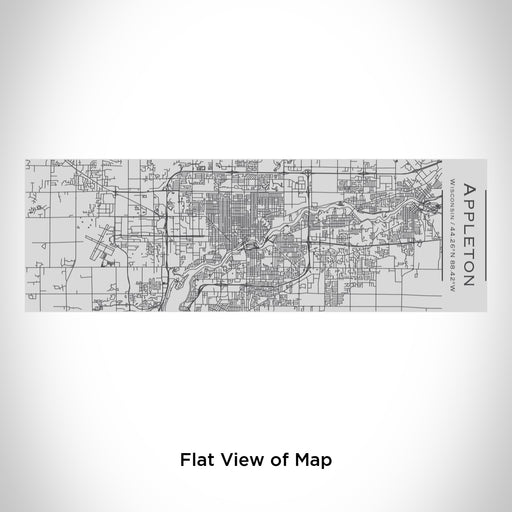 Rendered View of Appleton Wisconsin Map Engraving on 10oz Stainless Steel Insulated Cup with Sipping Lid