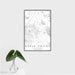 16x24 Apple Valley California Map Print Portrait Orientation in Classic Style With Tropical Plant Leaves in Water