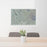 24x36 Apple Valley California Map Print Lanscape Orientation in Afternoon Style Behind 2 Chairs Table and Potted Plant