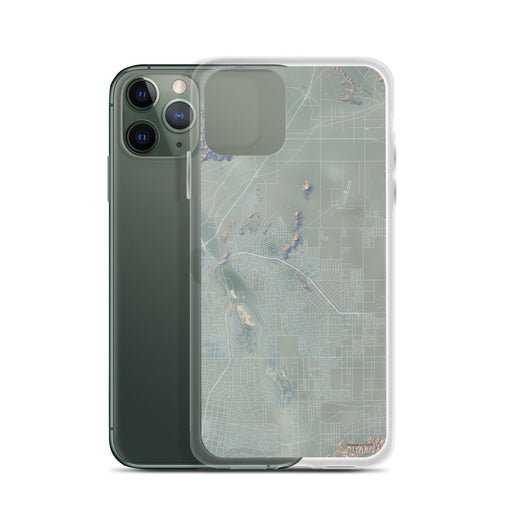 Custom Apple Valley California Map Phone Case in Afternoon