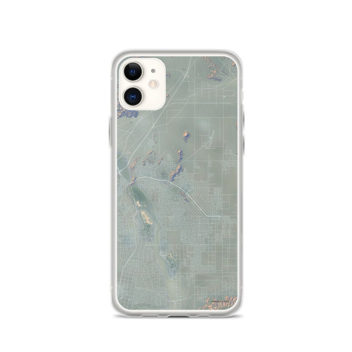 Custom iPhone 11 Apple Valley California Map Phone Case in Afternoon