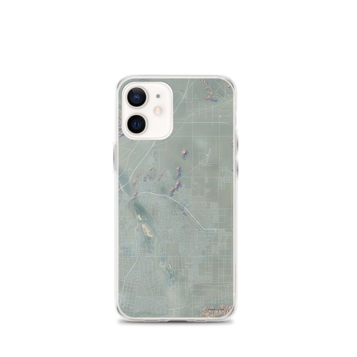Custom iPhone 12 mini Apple Valley California Map Phone Case in Afternoon
