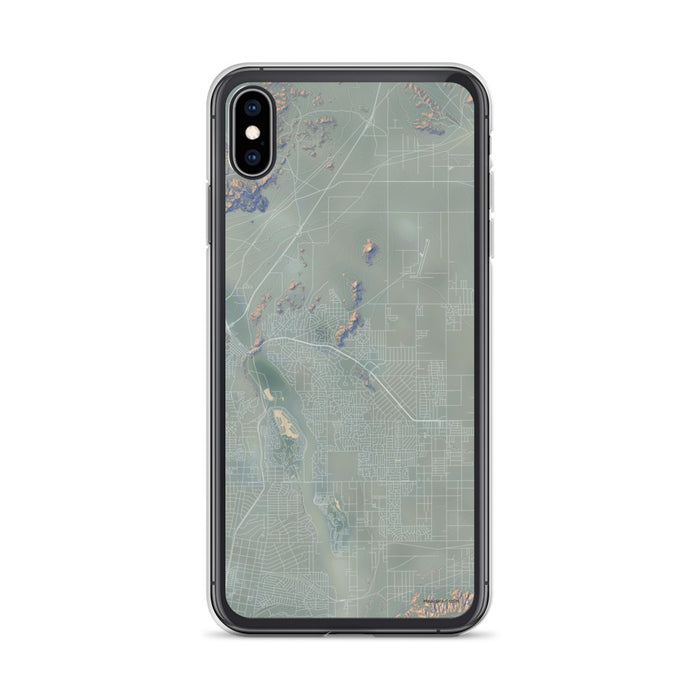 Custom iPhone XS Max Apple Valley California Map Phone Case in Afternoon