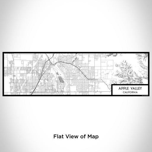 Flat View of Map Custom Apple Valley California Map Enamel Mug in Classic