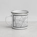 Left View Custom Apple Valley California Map Enamel Mug in Classic