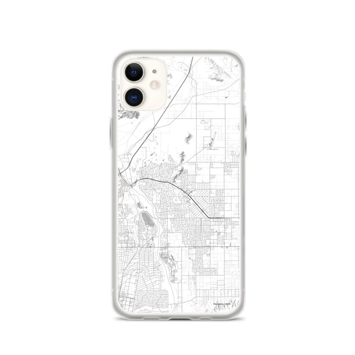 Custom iPhone 11 Apple Valley California Map Phone Case in Classic