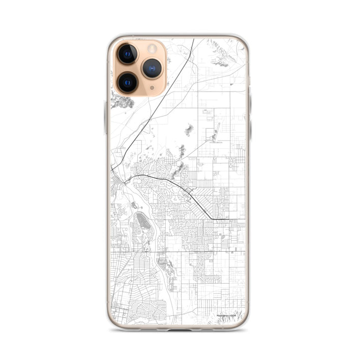 Custom iPhone 11 Pro Max Apple Valley California Map Phone Case in Classic
