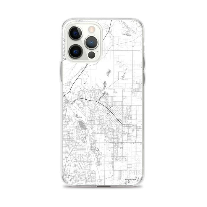Custom iPhone 12 Pro Max Apple Valley California Map Phone Case in Classic