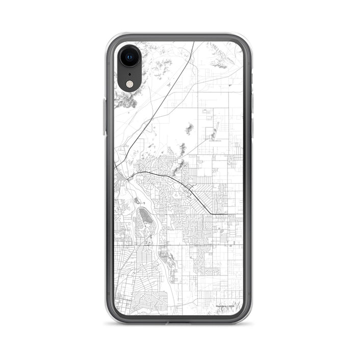 Custom iPhone XR Apple Valley California Map Phone Case in Classic