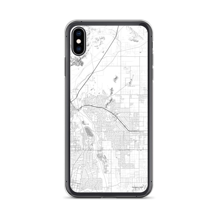 Custom iPhone XS Max Apple Valley California Map Phone Case in Classic