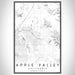 Apple Valley California Map Print Portrait Orientation in Classic Style With Shaded Background