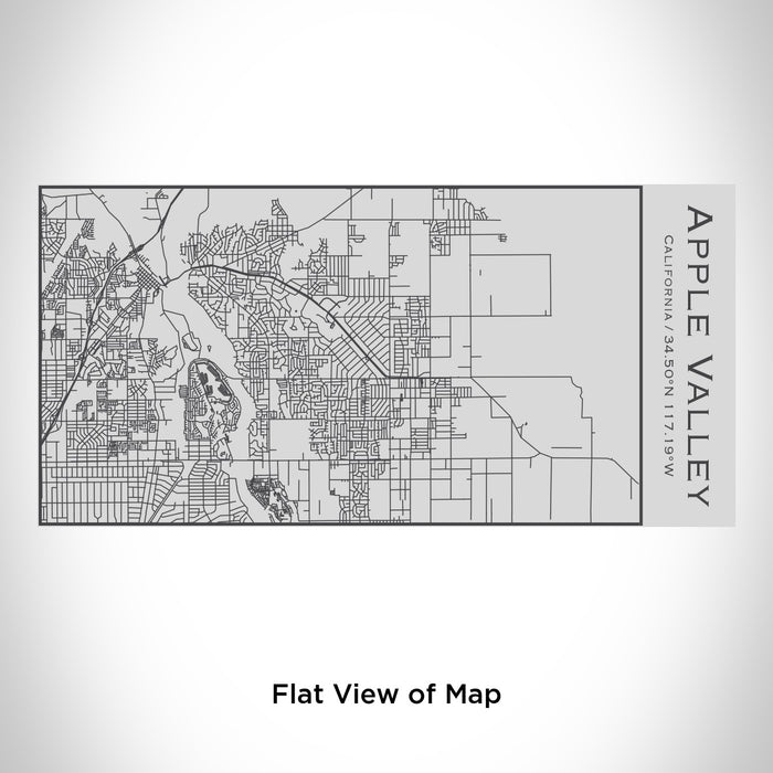Rendered View of Apple Valley California Map Engraving on 17oz Stainless Steel Insulated Cola Bottle