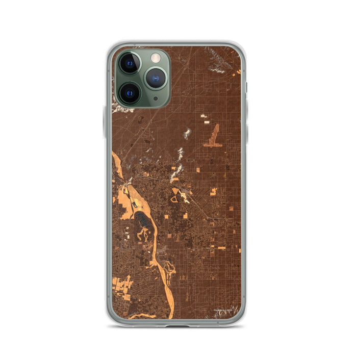 Custom iPhone 11 Pro Apple Valley California Map Phone Case in Ember